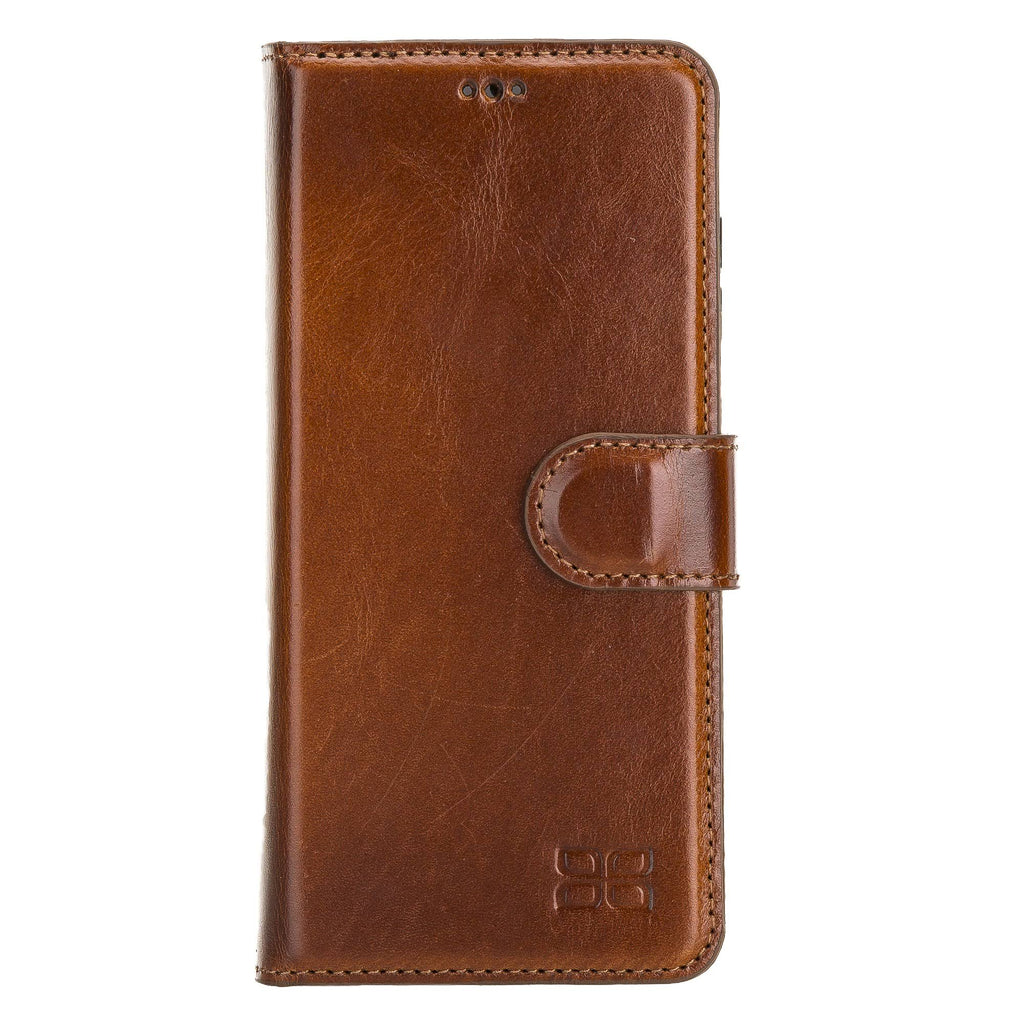Brown Detachable Leather Wallet Case G808601