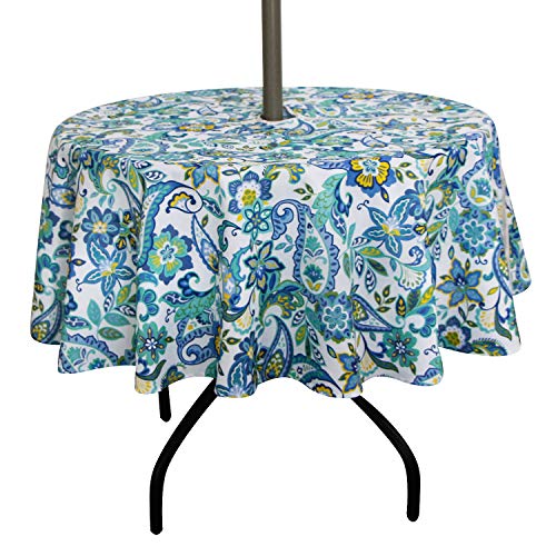 Yellow Flower Waterproof Fitted Tablecloth with Umbrella Hole G577790