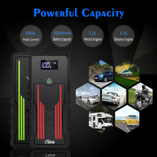 12V 600A 15000mAh Portable Jump Starter K41697