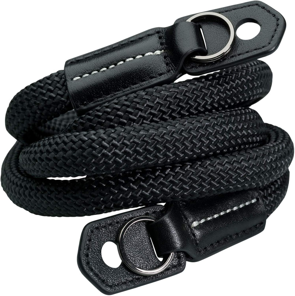 Rope Camera Strap with Leather Ends T74655