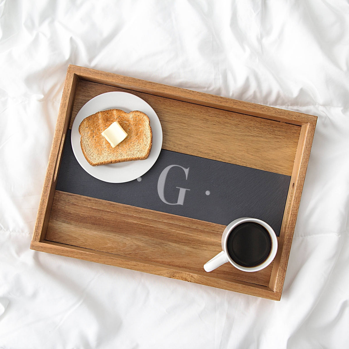 Acacia and Slate Tray Y763258