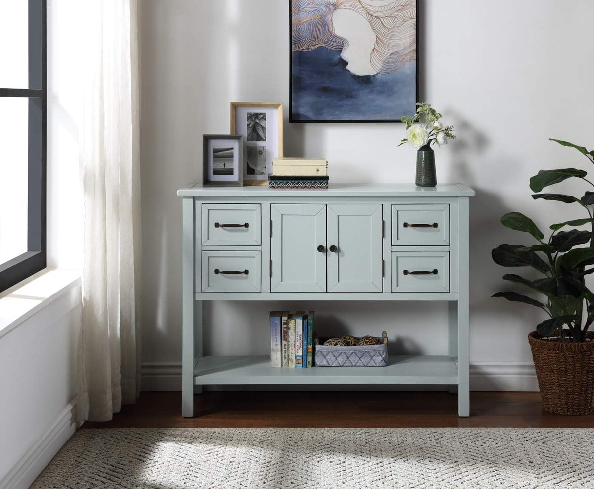 Light Green MDF Sideboard Console Table Z41308