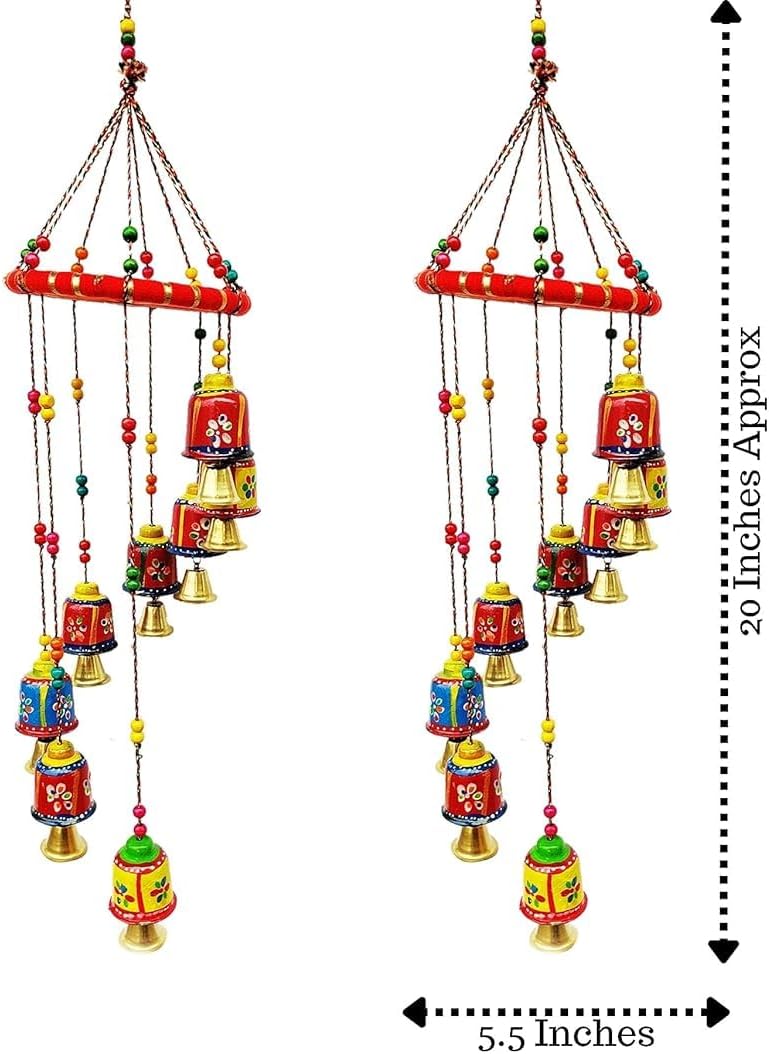 Door & Wall Hanging Home Decor (Pack of 2, Multi-Colour) A32025