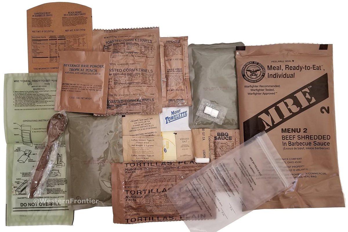 12 Meals Military Surplus Meal Ready to Eat M9321