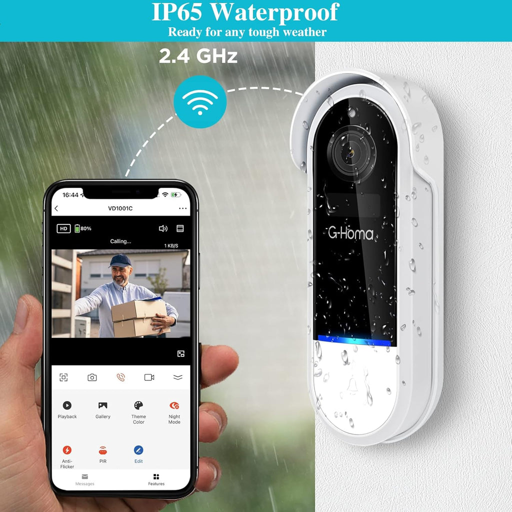 WiFi Video Doorbell Camera with Chime X83905