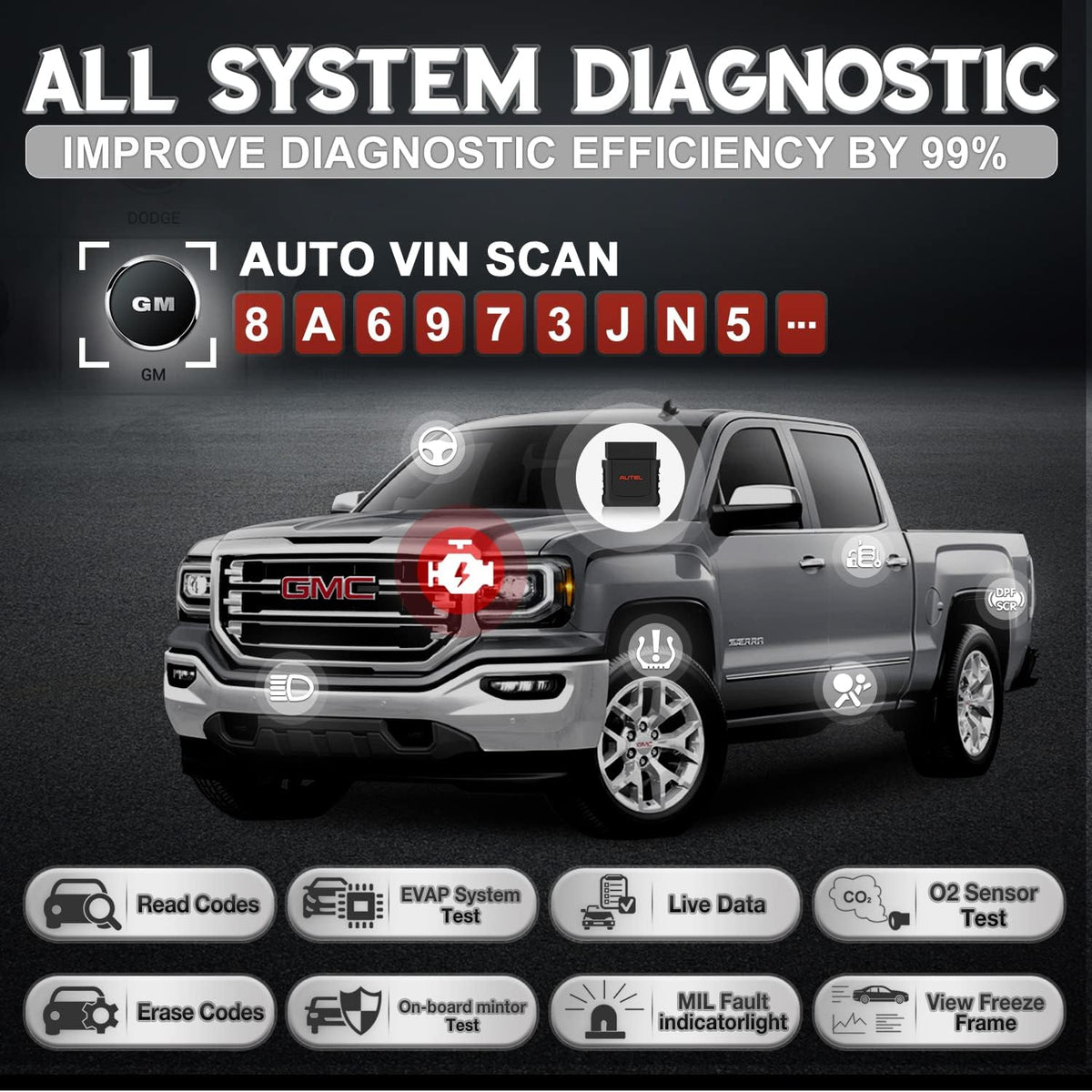 Diagnostic Scan Tool with 4 MX-Sensor G90983