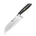 German Steel Forged 7" Santoku Knife, Black H77339