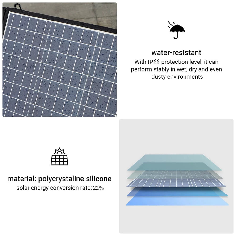 3 Pack 400W Foldable Solar Panel with 3600Wh LiFePO4 Portable Power Station O590337