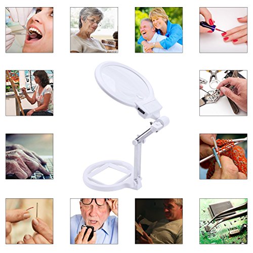 36 LED Dimmable Floor Magnifying Lamp with Stand A3707