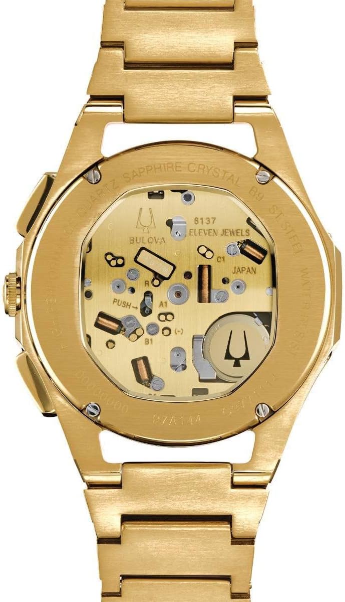 Gold-Tone Stainless Steel Quartz Chronograph Watch B854064
