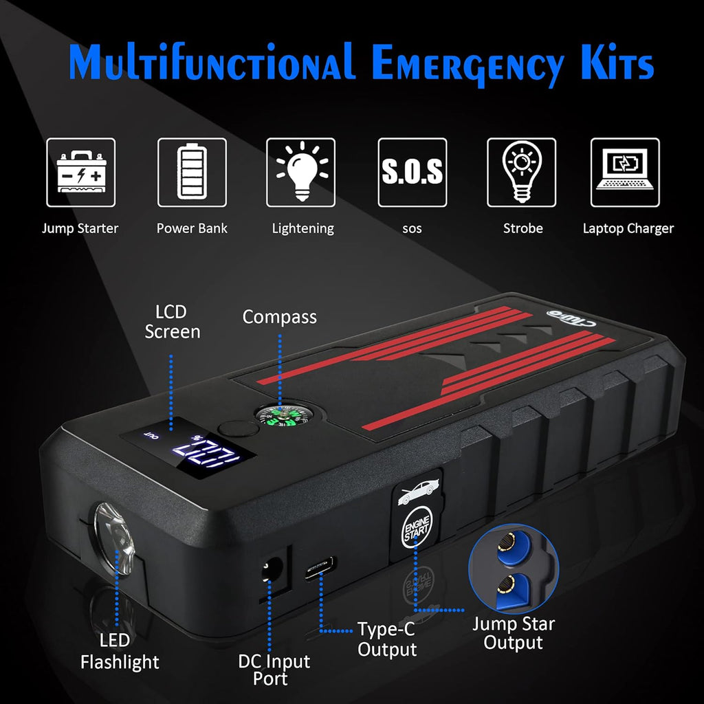 12V 600A 15000mAh Portable Jump Starter K41697