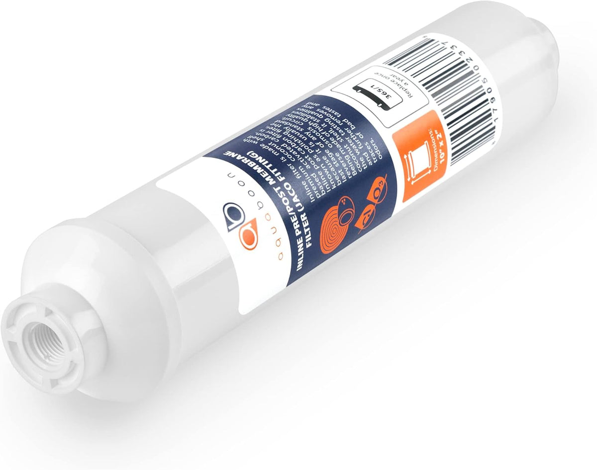 1 Year RO Units Replacement Filter Kit 5 PACK Carbon Sediment Inline 5 Micron 10 inch Cartridges X2236