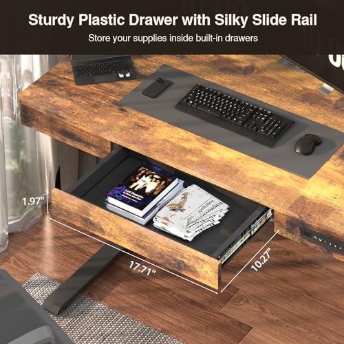 White 48 x 24 Inches Height Adjustable Electric Standing Desk C90723