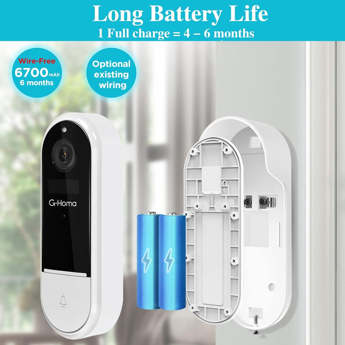 WiFi Video Doorbell Camera with Chime X83905