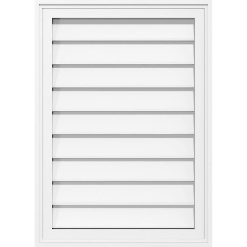 Vertical Surface Mount PVC Gable Vent P58101