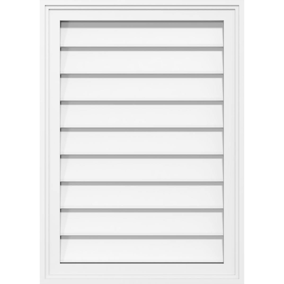 Vertical Surface Mount PVC Gable Vent P58101