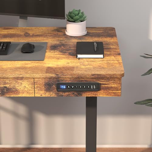 White 48 x 24 Inches Height Adjustable Electric Standing Desk C90723