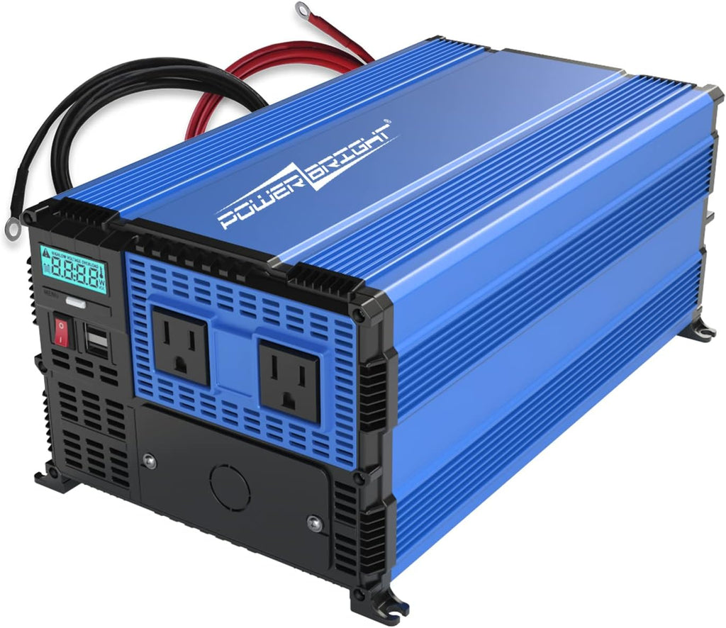 2000 Watt 12V Power Inverter with Dual USB & AC Outlets O8562