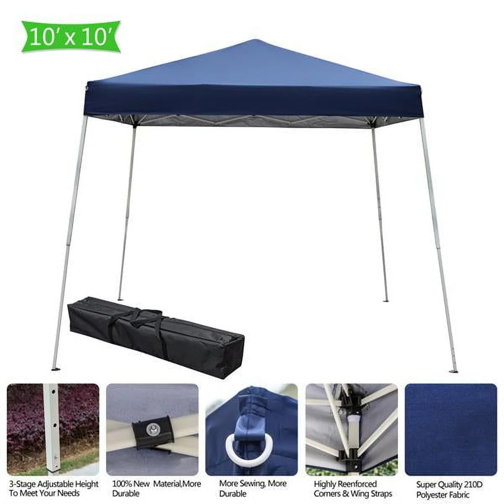 3 x 3M Waterproof Folding Tent Blue F57833