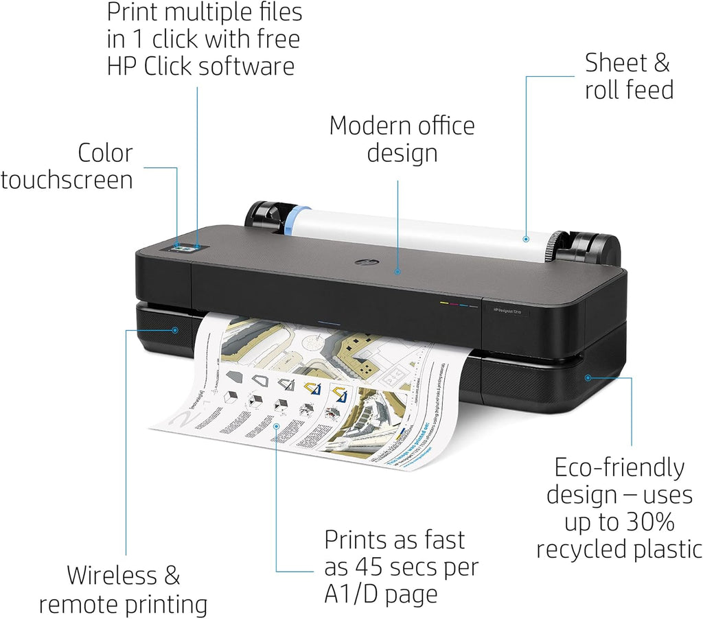 24" Large Format Wireless Plotter Printer S411238