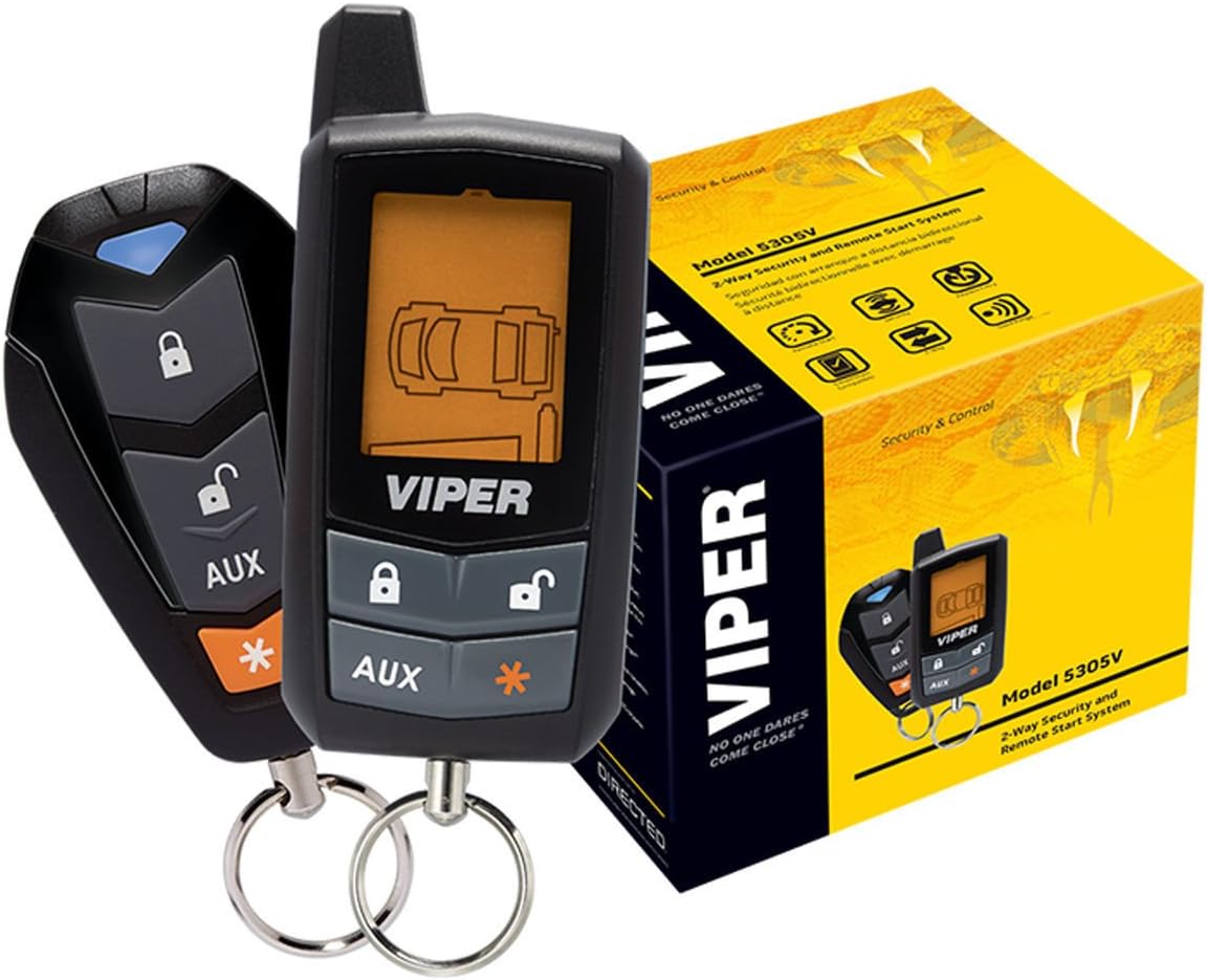 2 Way LCD Car Alarm Keyless Entry Remote Start System E475