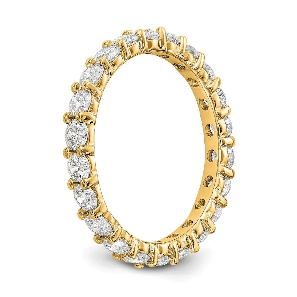 14k Yellow Gold Diamond Eternity Band E876