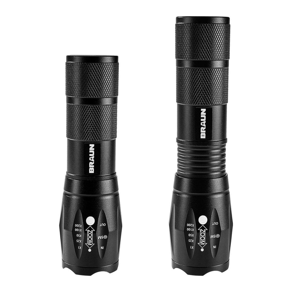 Black Tactical LED Flashlight L1237