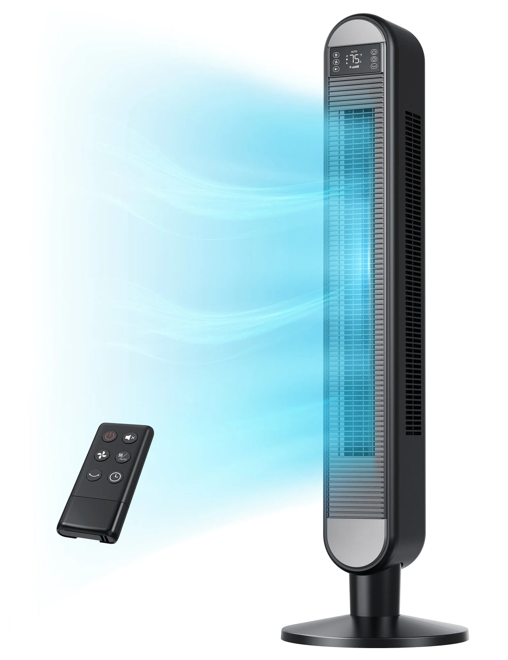 42 Inch Bladeless Oscillating Tower Fan with Remote N556