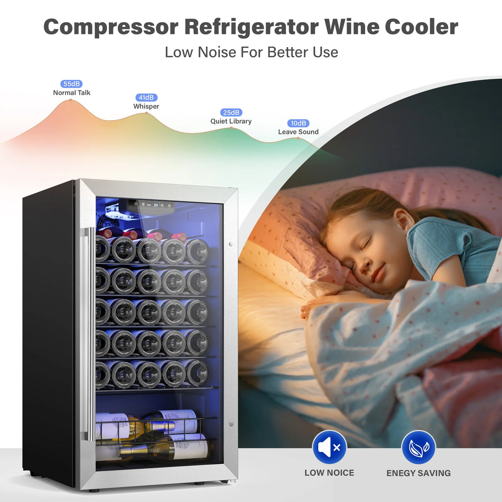 32 Bottle Wine Refrigerator Cooler X551