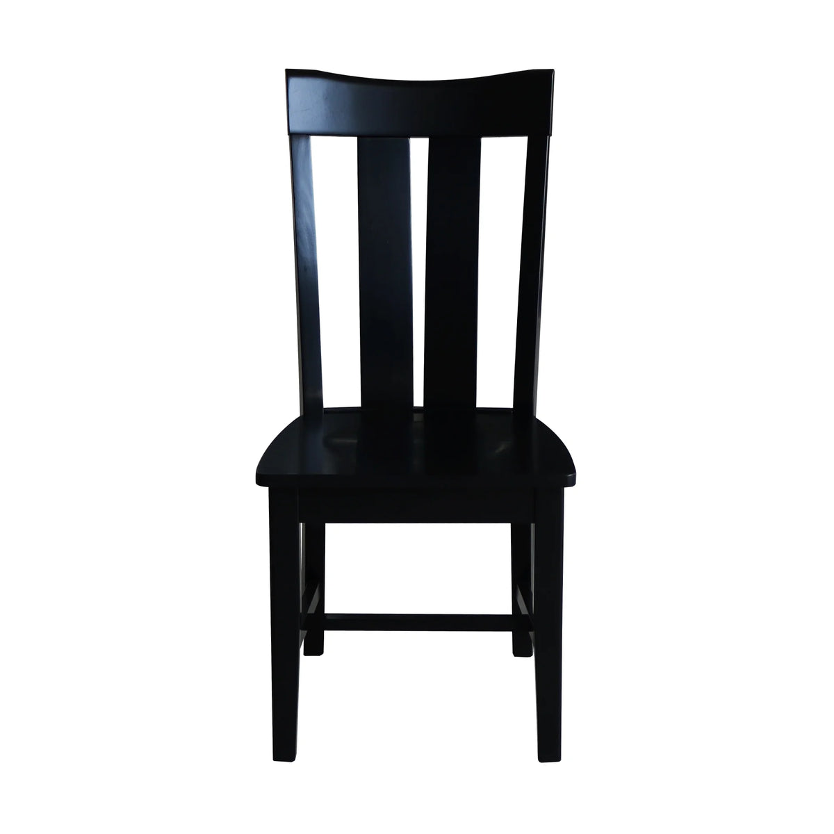Solid Wood Dining Chairs Set of 2 in Black V994659