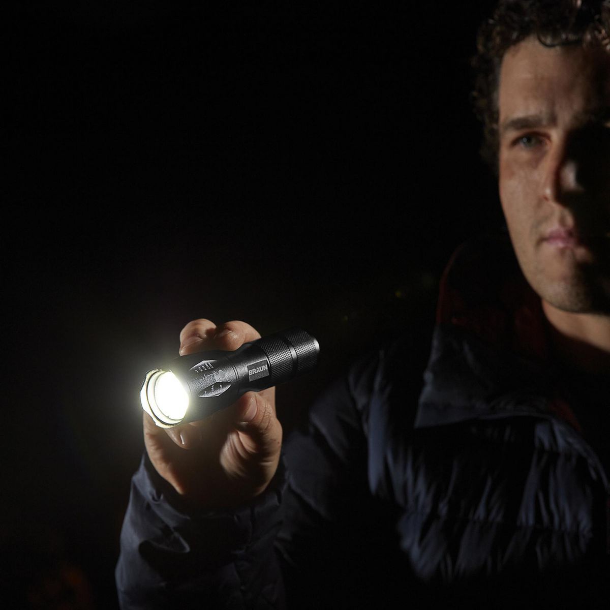 Black Tactical LED Flashlight L1237