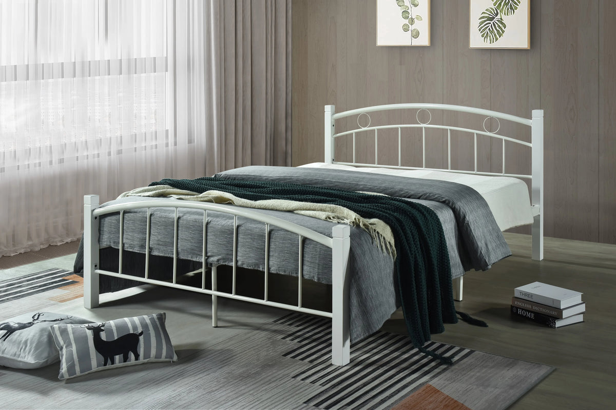 Metal Platform Bed with Headboard and Footboard Full Size S11043