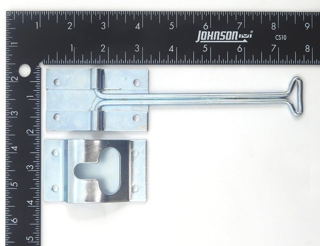 20 Metal T-Style Door Holder Entry Door Catches 6 Inch Long Zinc Plated Steel E45302