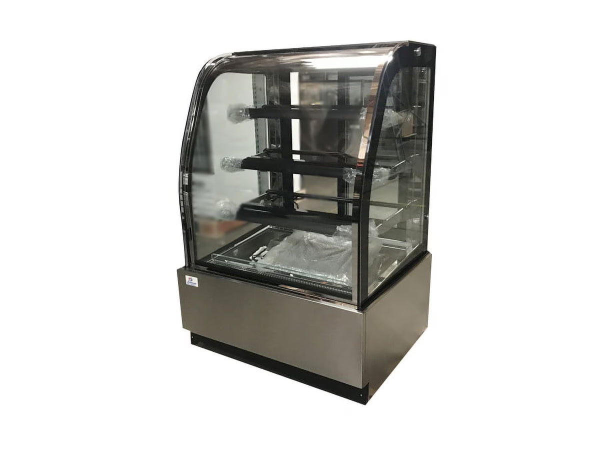 12.3 Cu Ft 36 ins Commercial Refrigerated Bakery Display Cooler Case with Curve Glass M1953