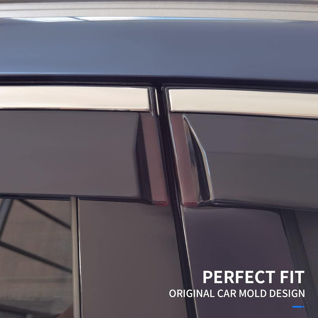 Fit 2020-2022 Ford Escape Tape-on Side Window Deflector, Pack of 2 X41003