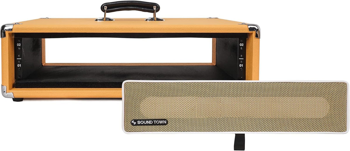 2U Amp Rack Case, 12.5 Depth, Orange Y386