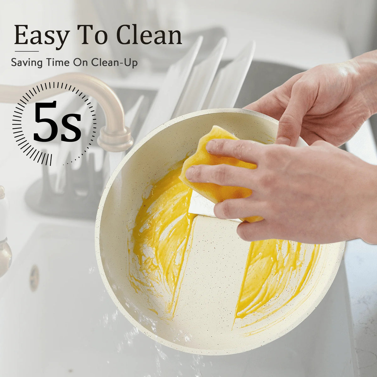 17 Pcs Nonstick Granite Cookware Set F391