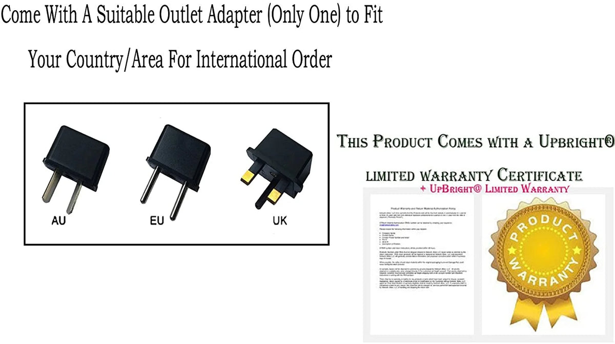 Power Supply Cord Charger for Upright Exercise Bike S5107