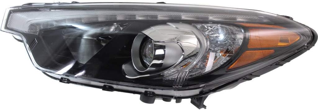 Passenger Side Headlight for Kia Forte Sedan 2015 2016 HID A390