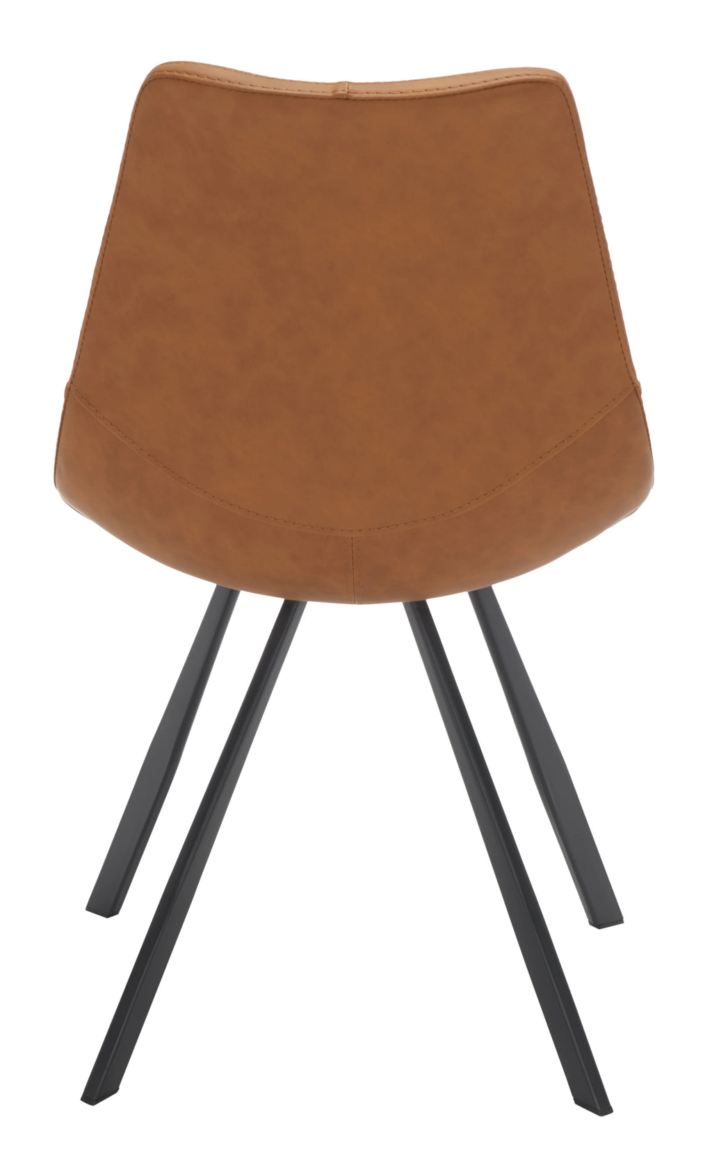 Cognac Tufted Dining Chair Set of 2 C4559