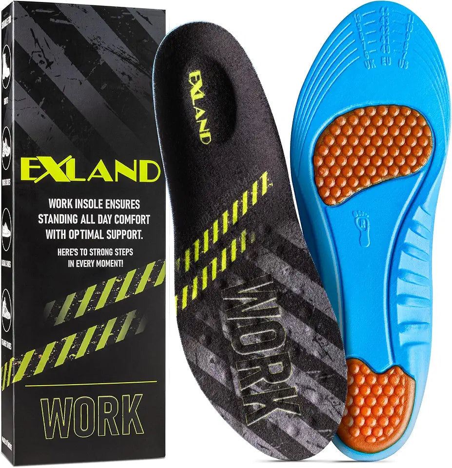 Memory Foam Gel Insoles for Men and Women, Size S, 1 Pair Q959327