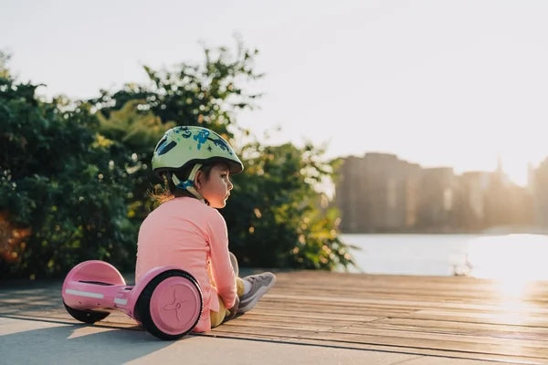 Pink Kids Hoverboard with LED Headlights D3549