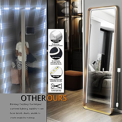 LED Vanity Mirror Lights, 6000K Dimmable Self-Adhesive Strip Lights X578328