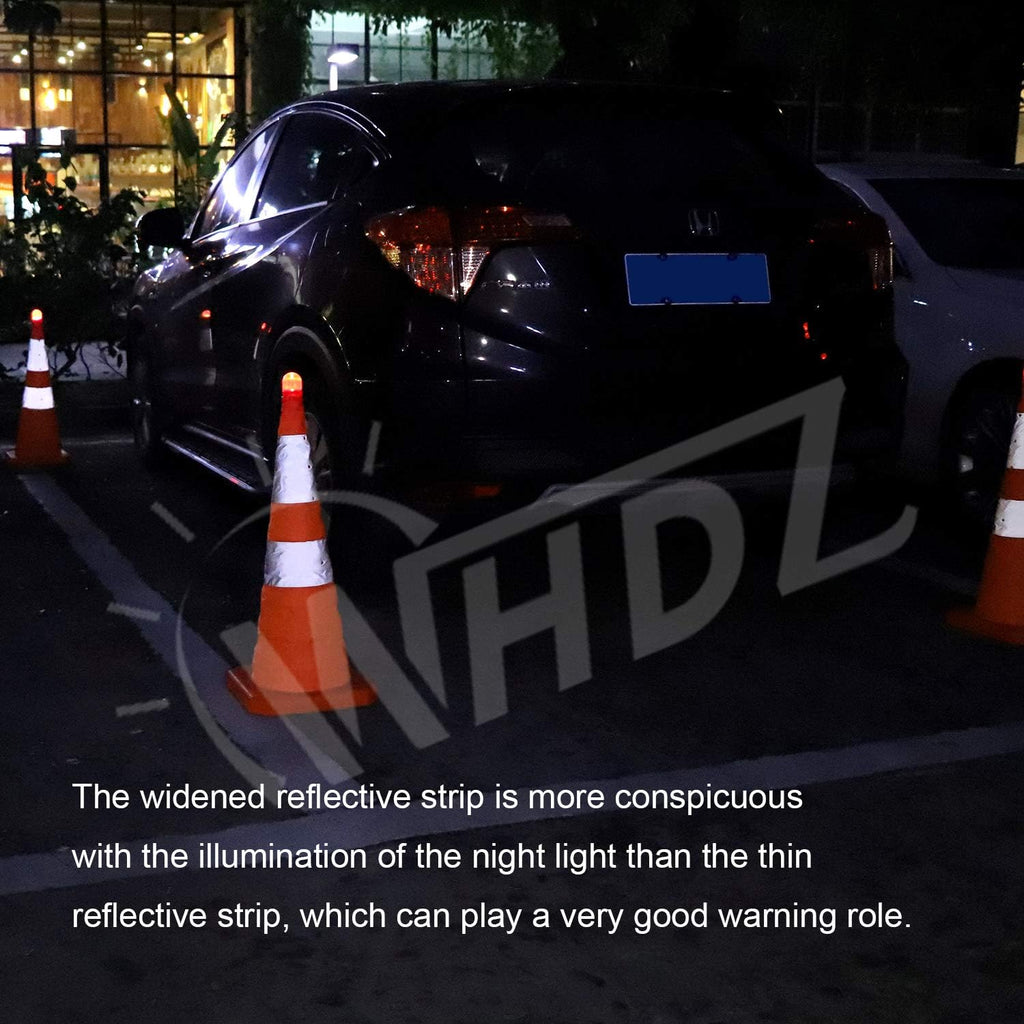 4 Pack Orange Collapsible Traffic Cones with LED Light K1618