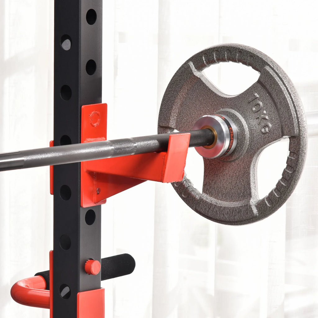 Adjustable Power Tower Dip Station Pull Up Bar Squat Rack Power Cage V82598