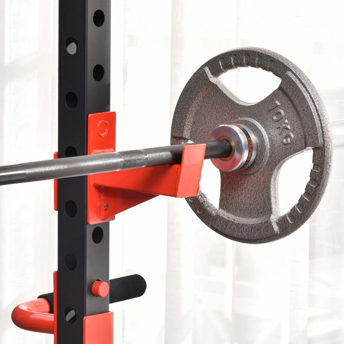Adjustable Power Tower Dip Station Pull Up Bar Squat Rack Power Cage V82598