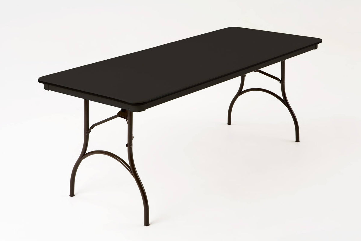 Black Rectangular Folding Table X397135