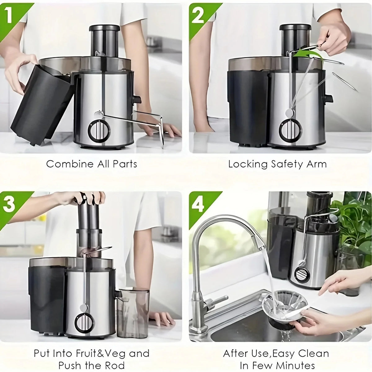 2-Speed 400W Centrifugal Juicer with 3" Feed Chute E1145