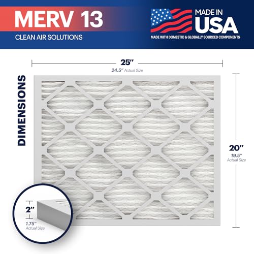 16x25x1 MERV 13 Pleated Air Filter 4-Pack T44292