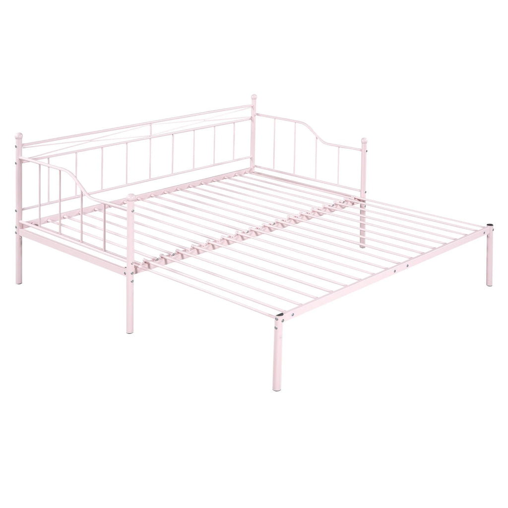 Pink Twin Metal Daybed with Trundle S2117